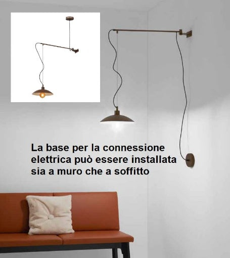Applique ELDORADO in metallo stile sospensione
