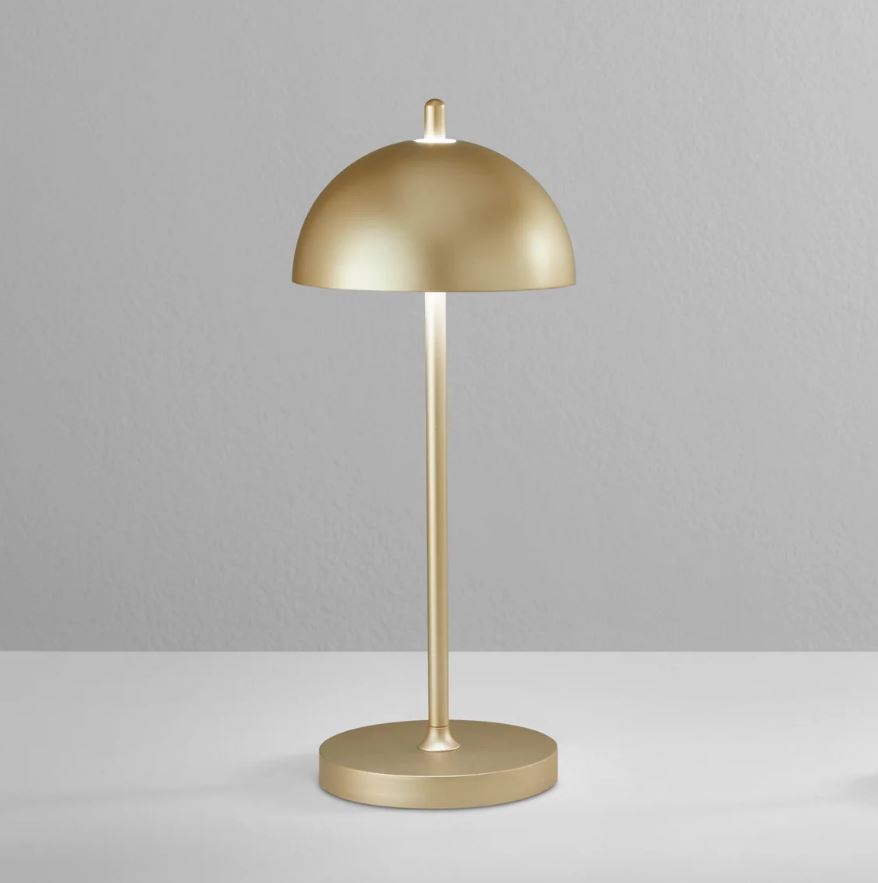 Lumetto LED PARTY ricaricabile da esterno in metallo con dimmer 3000K 350LUMEN