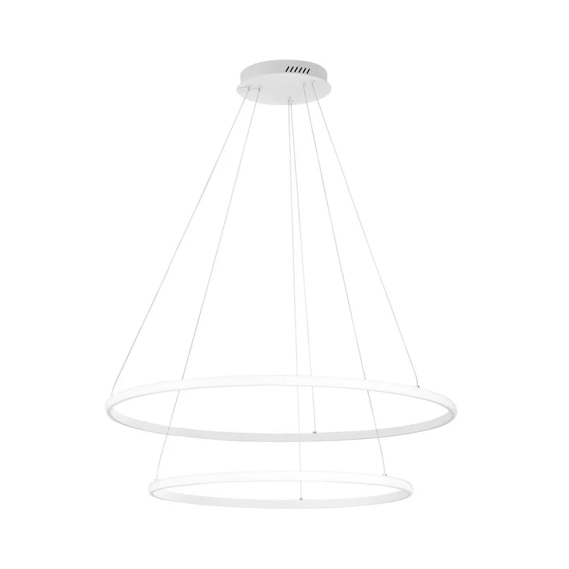Axis – Lampada a Sospensione LED Doppio Cerchio Ø80/60 cm | CCT