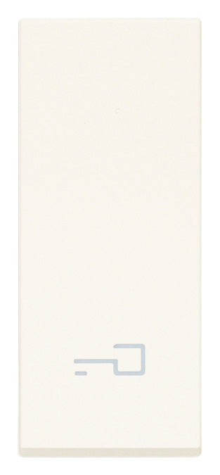 Tasto Intercambiabile 1 Modulo Allineato con Simbolo Chiave Illuminabile | IP40 | Bianco Nero Canapa | Vimar Linea 31000.P