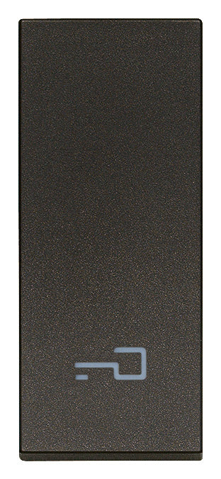 Tasto Intercambiabile 1 Modulo Allineato con Simbolo Chiave Illuminabile | IP40 | Bianco Nero Canapa | Vimar Linea 31000.P