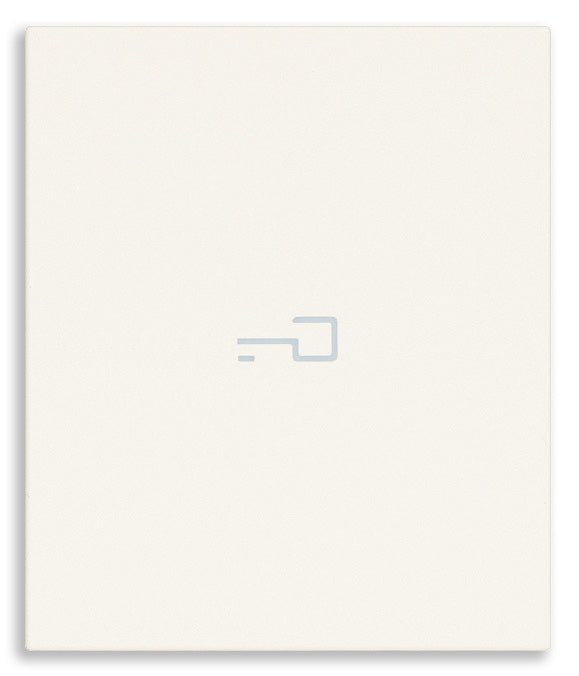 Tasto Intercambiabile 2 Moduli Assiale con Simbolo Chiave Illuminabile | IP40 | Bianco Nero Canapa | Vimar Linea 31000A.2P