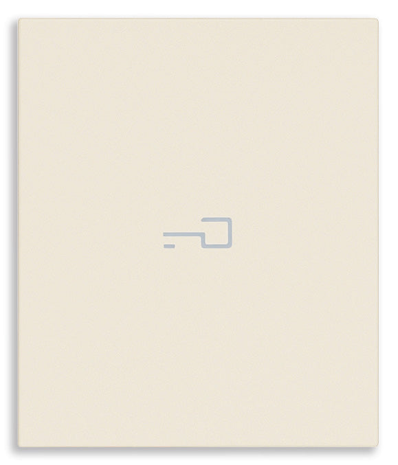 Tasto Intercambiabile 2 Moduli Assiale con Simbolo Chiave Illuminabile | IP40 | Bianco Nero Canapa | Vimar Linea 31000A.2P