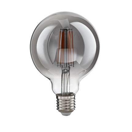 Lampă LED decorativă glob G125 fumurie soclu E27 8W 150 lumeni lumină caldă 1800°k 230V
