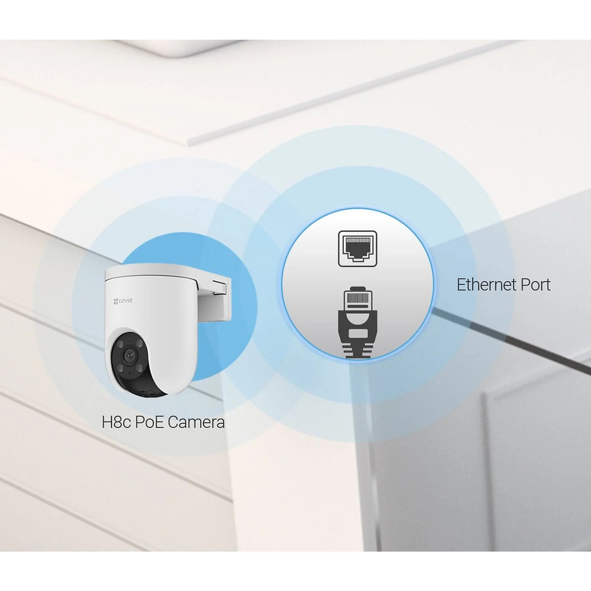 KAMERA MONITORINGU EZVIZ H8C PoE 2K ZEWNĘTRZNA