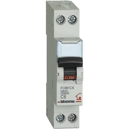 BTICINO ÎNTRERUPĂTOR AUTOMAT MAGNETOTERMIC MODULAR 6A FC881C6