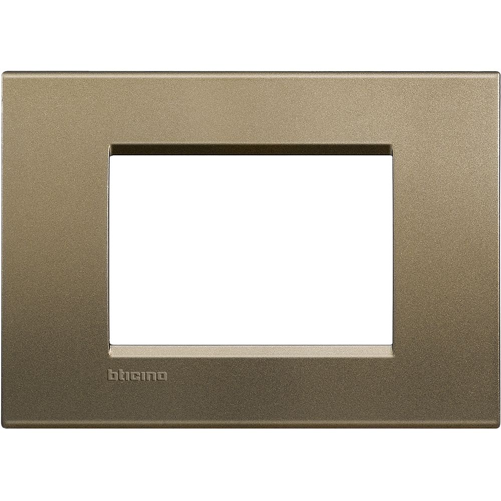 Placca quadra Livinglight 3 moduli SQUARE metallo LNA4803SQ