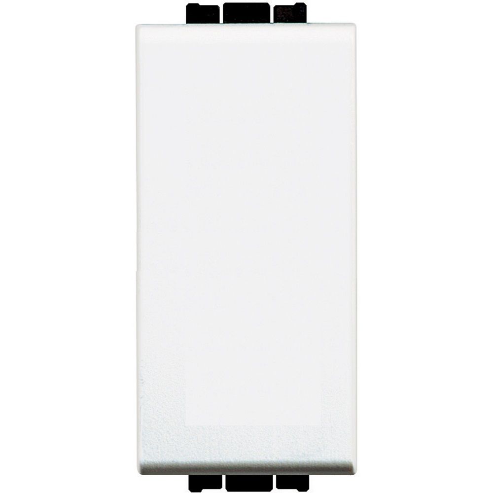 Living int - doppio pulsante Nero\Bianco 1P NO 10A TICL4036
