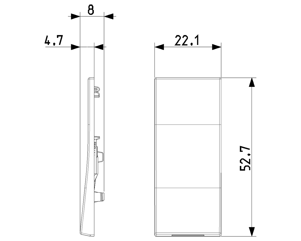 Tasto Intercambiabile 1 Modulo con Guidaluce Inferiore | Simbolo Luce | IP40 | Bianco Nero Canapa | Vimar Linea 31000S