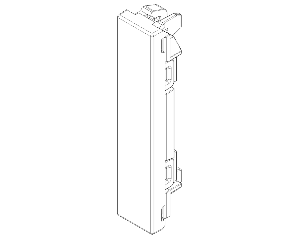 Falso Polo Copriforo 1/2 Modulo | IP40 | Bianco Nero Canapa | Vimar Linea 30040