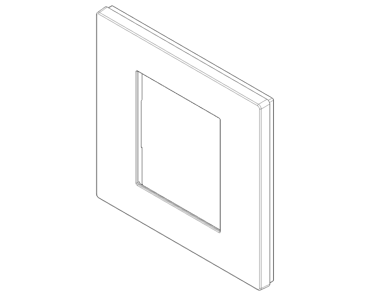 Placca 2 Moduli in Tecnopolimero Reflex Bianco Lucido | Vimar Linea 30642.40