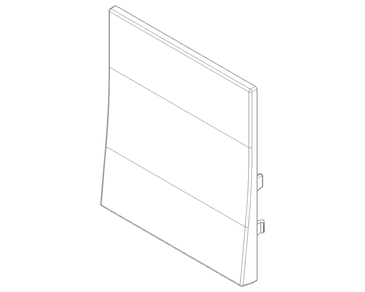 Tasto Intercambiabile 2 Moduli con Guidaluce Verticale | IP40 | Bianco Nero Canapa | Vimar Linea 31000S.2