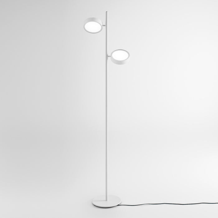 GEALUCE Lampa podłogowa LED z możliwością ściemniania i obrotowymi światłami 2X18W 3000°K 2345LM różne kolory GPI