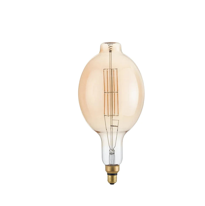 Lampă LED decorativă, dulie E27, chihlimbar, 8W, 730 lumeni, lumină caldă 2500°K, echivalent 52W, 230V