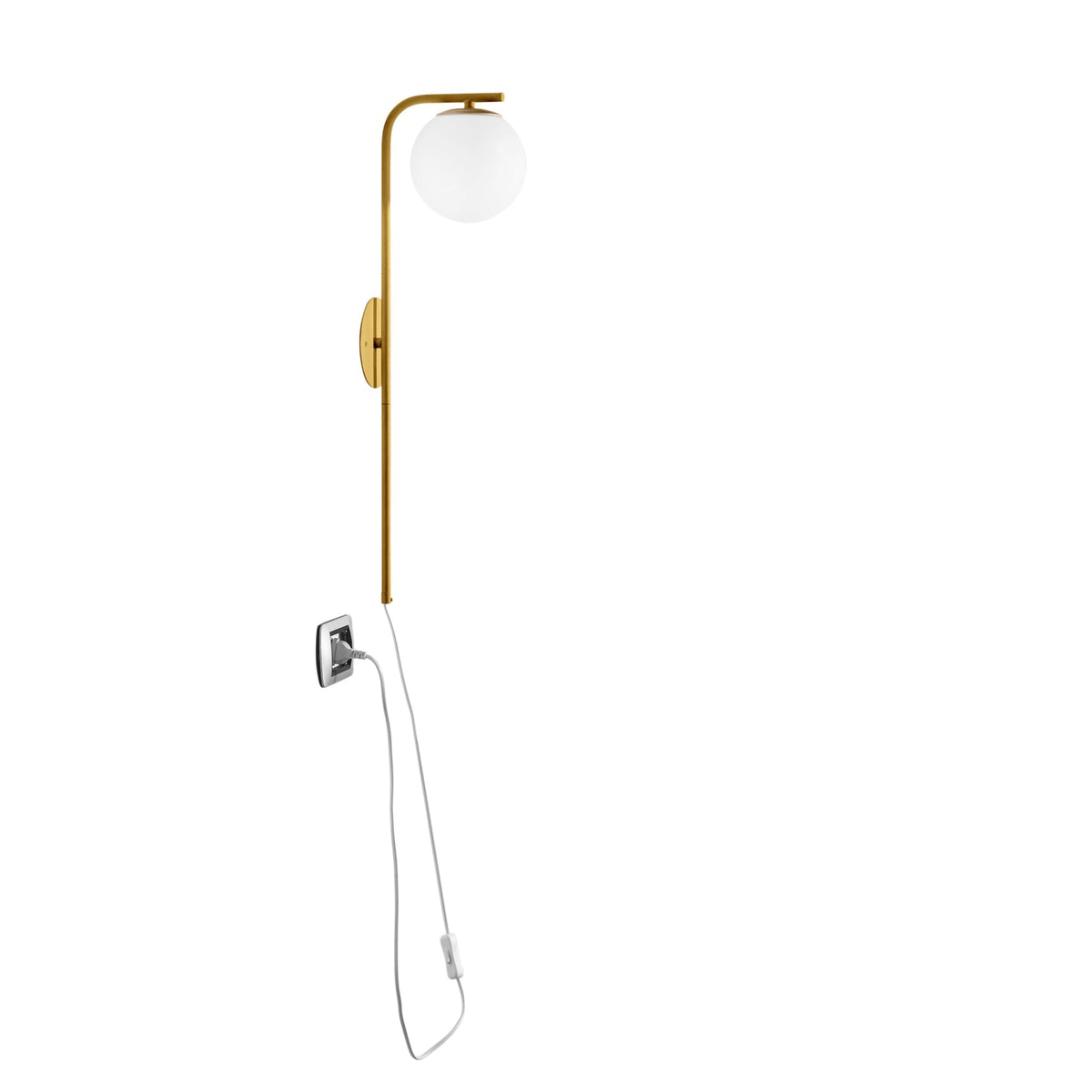Applique da Parete ODISSEO – Metallo e Diffusore in Vetro | Luce Ambiente Design