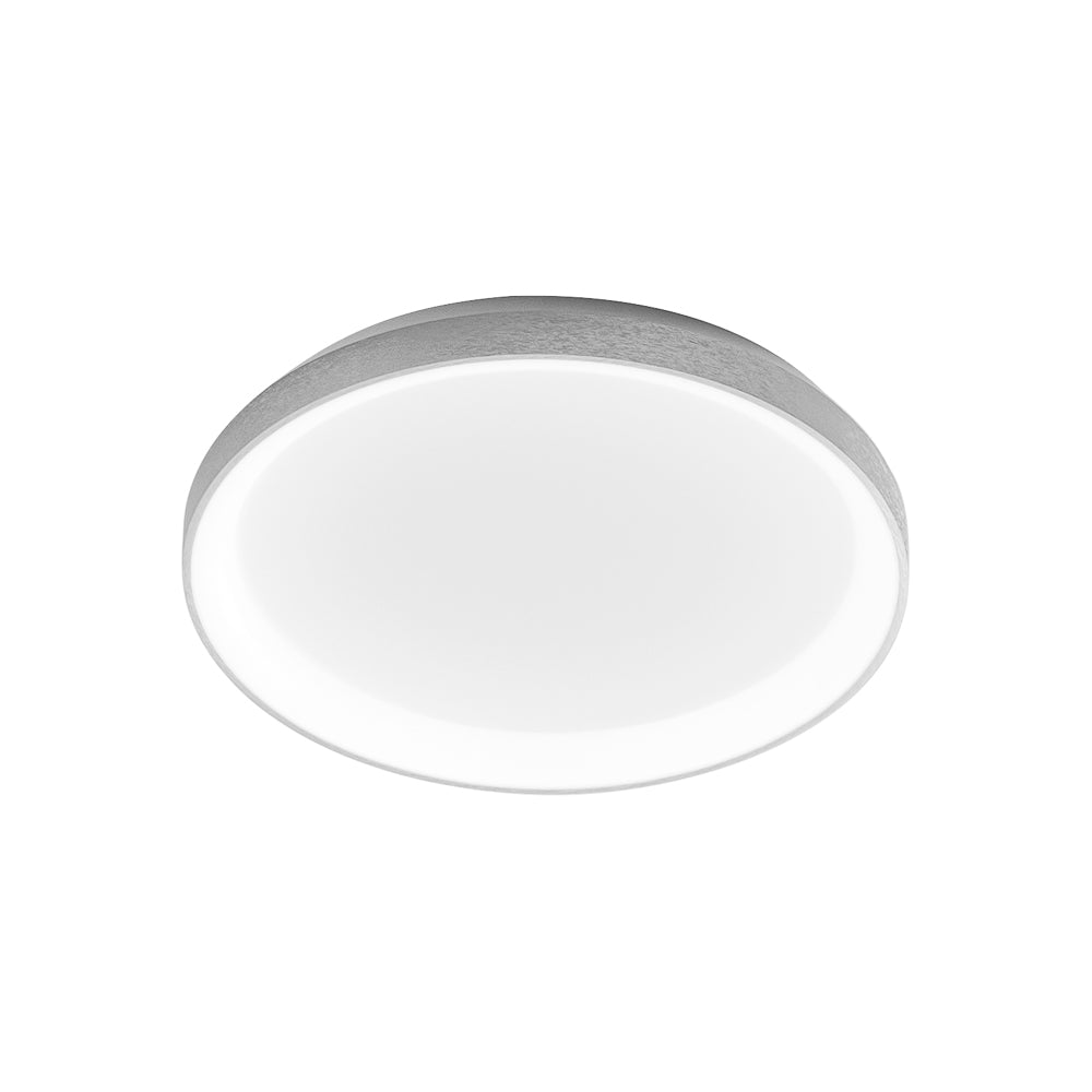 GEALUCE Plafonieră cu montură din aluminiu satinat alb-auriu-negru. Difuzor din acril alb opac. LED KRIZIA P/M D.48CM