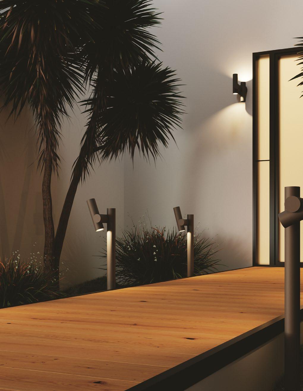 Stâlp pentru exterior din aluminiu antracit IP44 LED integrat 4000°k 5.3W 460 lumeni REVERSE