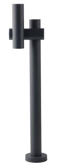Stâlp pentru exterior din aluminiu antracit IP44 LED integrat 4000°k 5.3W 460 lumeni REVERSE