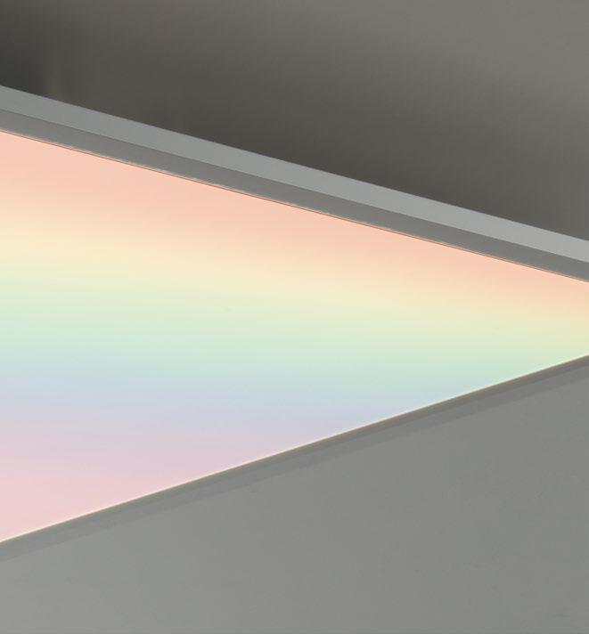 Panou LED cu structură din aluminiu, difuzor din acrilic cu cablu easy connection integrat RGB+4000°K 30W 4150LM 24V PANEL-60X60