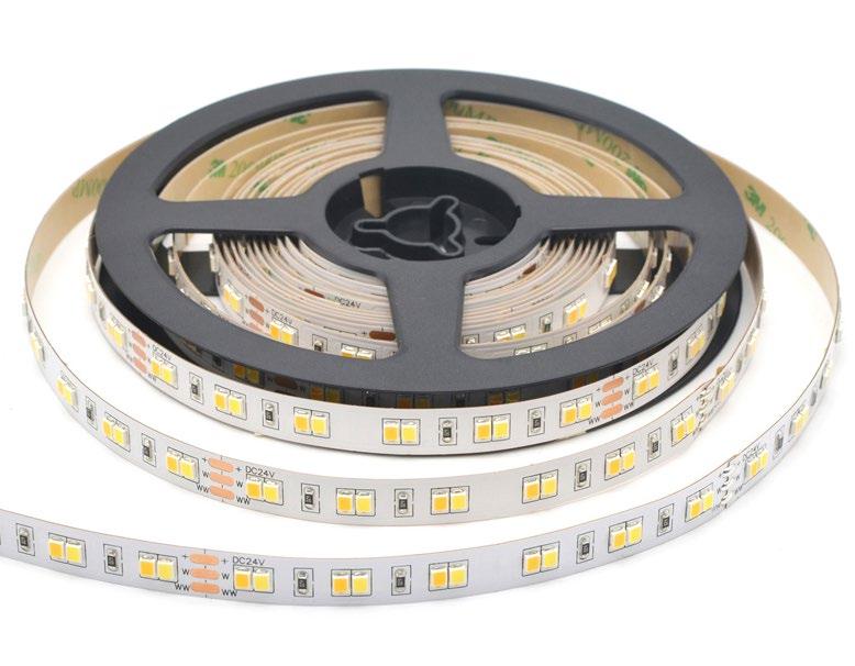 Strip LED CCT Regolabile 24W/m 13.260lm 5MT 24V IP20 | SMD2835 | INTEC