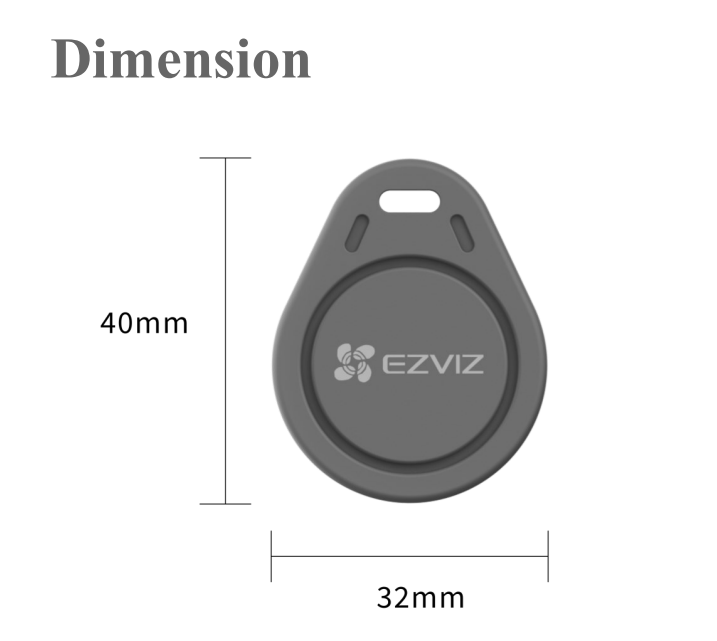 Kit 4 Tag RFID Crittografati per Videocitofono e Smart Lock | Accesso Sicuro Anti-Copia | EZVIZ