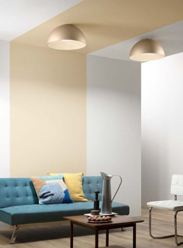 Plafoniera LED metalowa efekt drewna złoto-czarny CCT śr. 35cm 30W 3840LM COCO