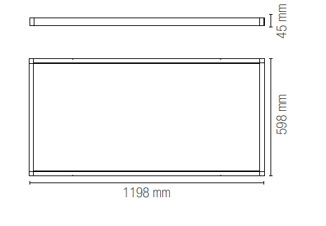 Struttura Porta Pannello LED 60x120 cm Finitura Bianca | Telaio da Incasso o Superficie | INTEC PANEL