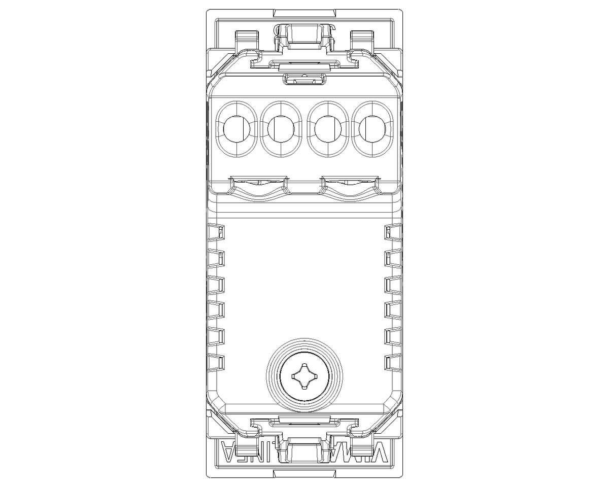 Suoneria Ronzatore Funzione Settabile 230V~ 50-60Hz | 1 Modulo | IP40 | Bianco Nero Canapa | Vimar Linea 30373
