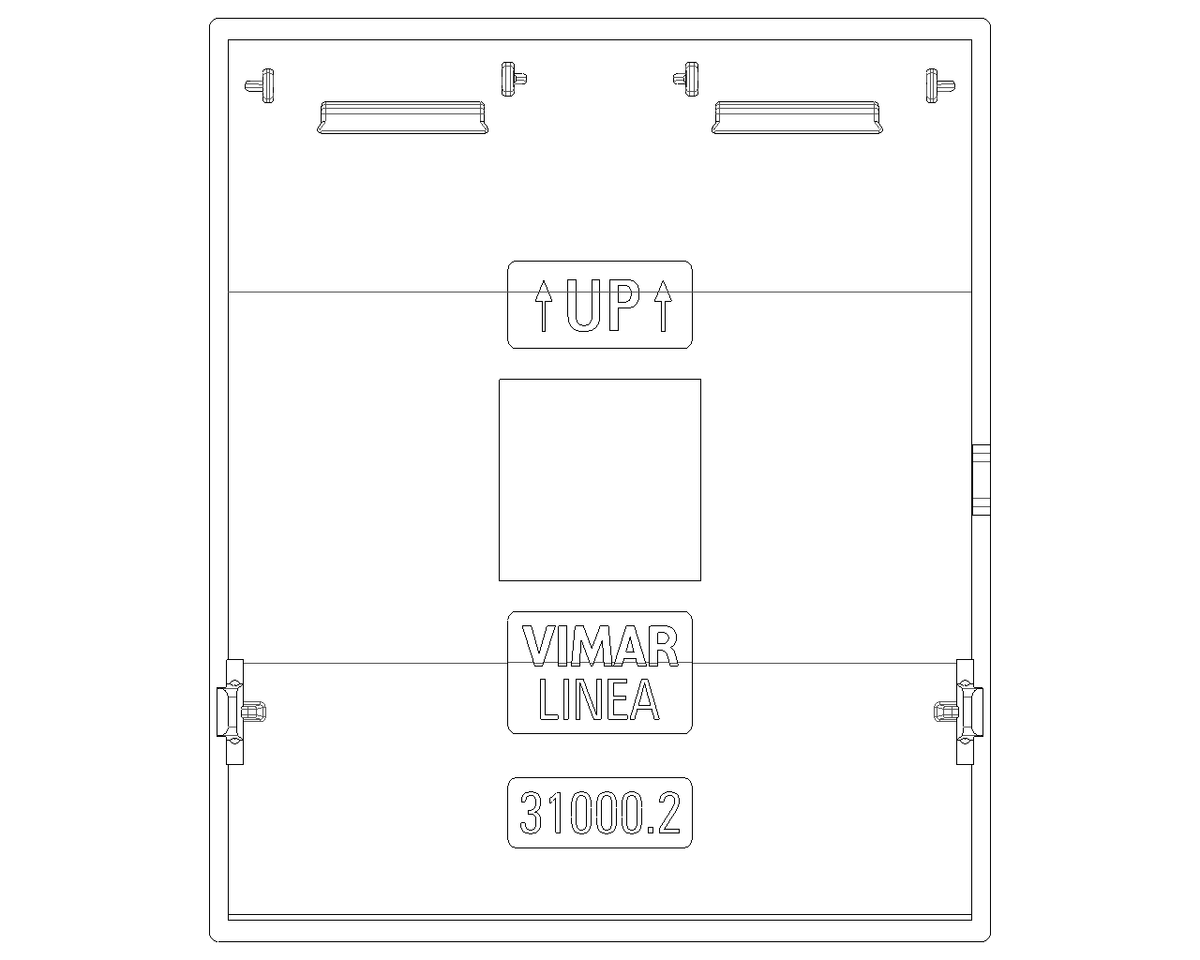 Tasto Intercambiabile 2 Moduli Allineato con Diffusore Illuminabile | Simbolo Retro-Illuminabile | IP40 | Bianco Nero Canapa | Vimar Linea 31000.2D