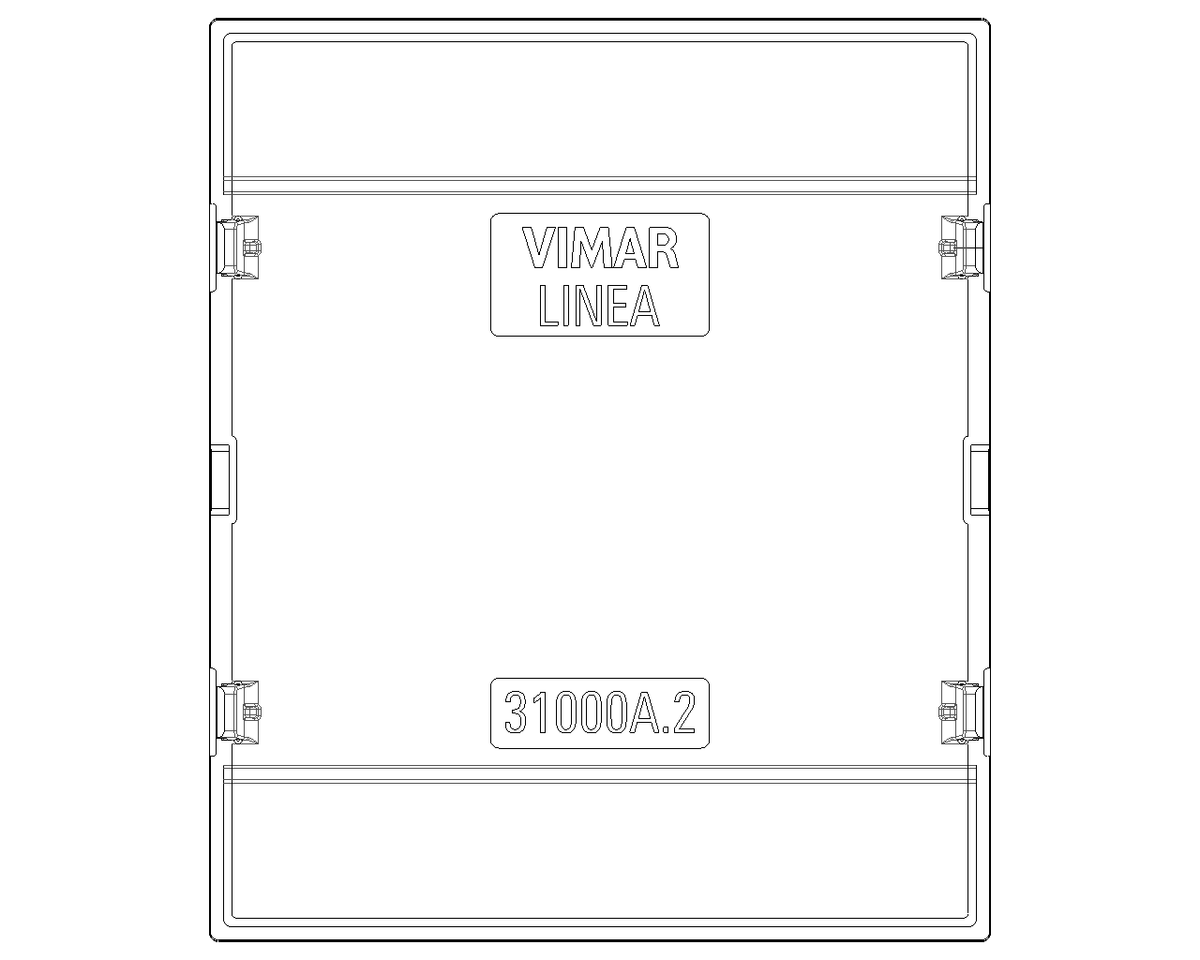 Tasto Intercambiabile 2 Moduli Assiale con Simbolo Chiave Illuminabile | IP40 | Bianco Nero Canapa | Vimar Linea 31000A.2P