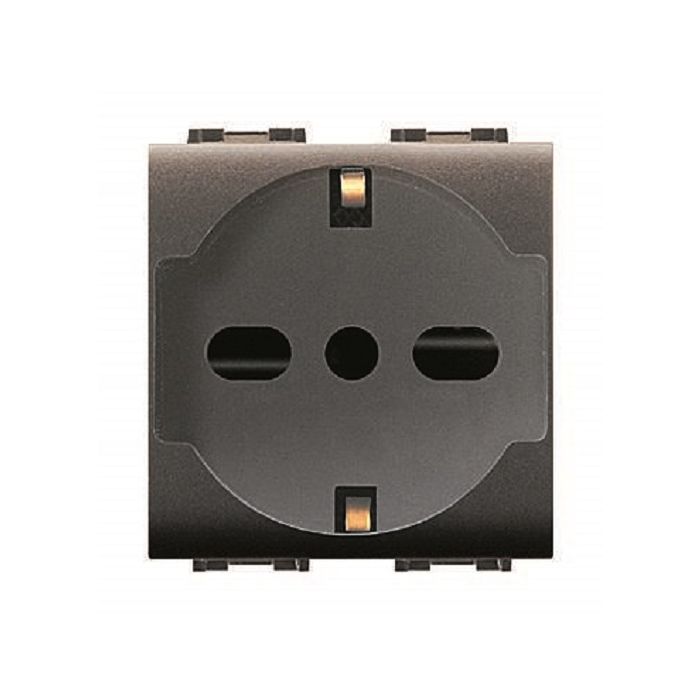 Priză dublă Shuko Life 2p+T 10/16a 2 Module
