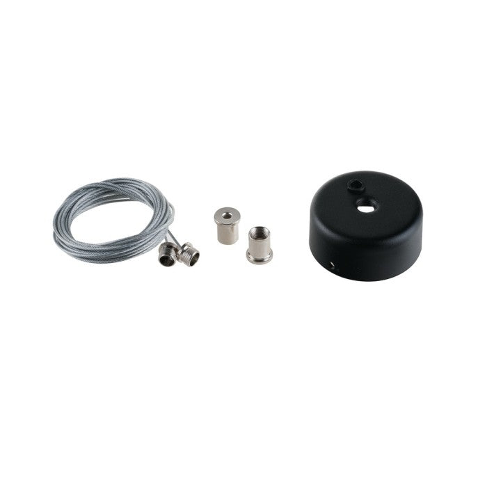 Kit Sospensione 2 Cavi Acciaio 3m per Binario DAVINCI | Finitura Bianca | 1 Kit ogni 2m | INTEC
