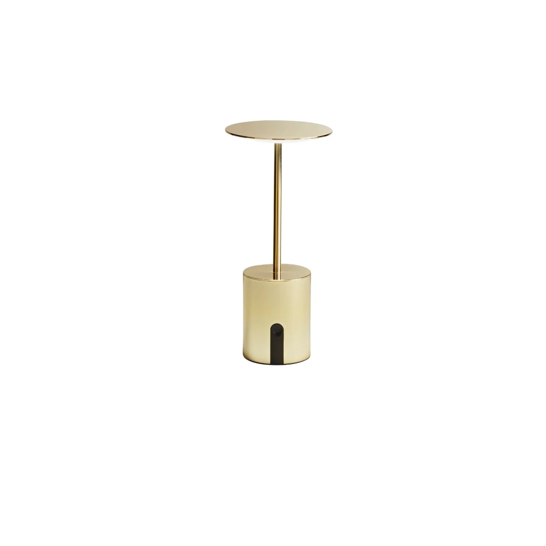Lampada LED da esterno LIBERTY ricaricabile in metallo con dimmer