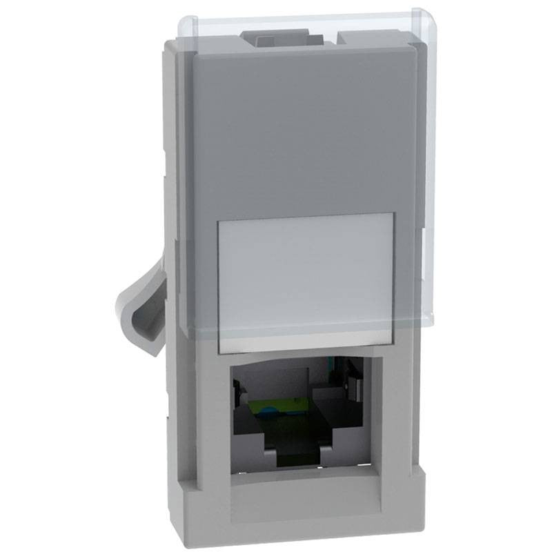 MATIX GO Gniazdo danych RJ45 UTP CAT5E 1 moduł szare JG4279C5E