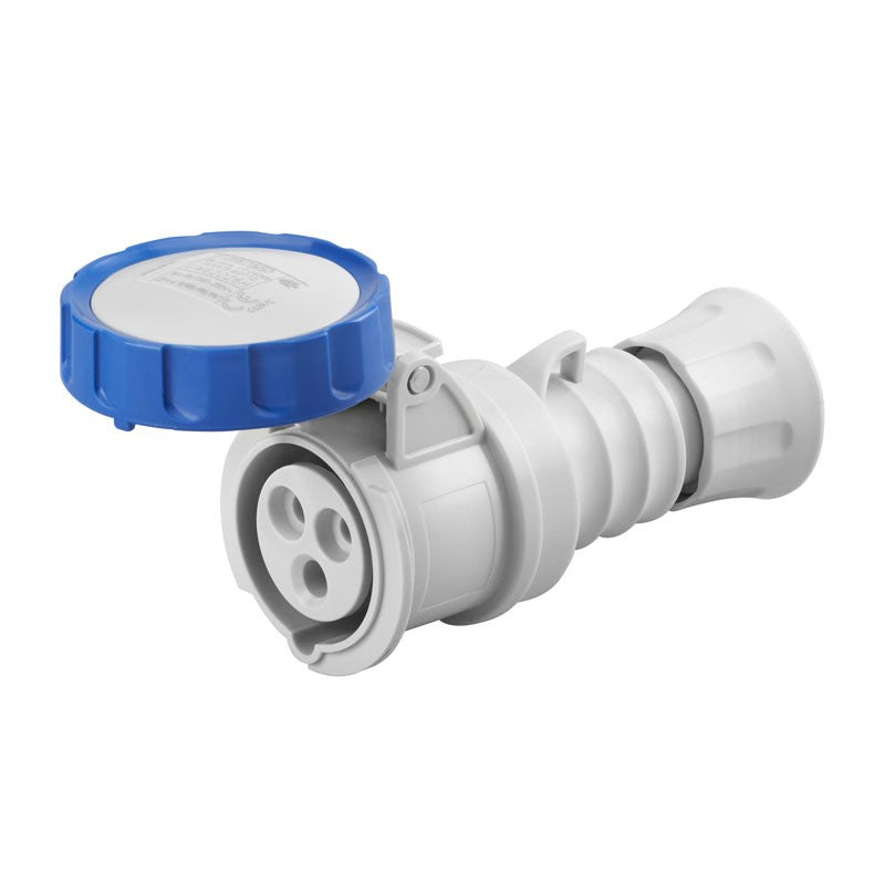 Gewiss Presa Mobile HP Diretta 2P+T 16A IP67 Blu 200-250V | GW62026H | Gewiss