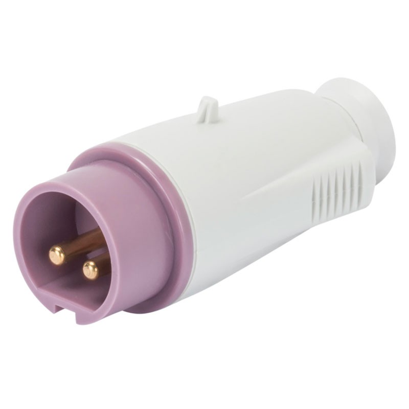 Gewiss Spina Mobile Diritta 2P 16A IP44 Viola 24V | GW60064 | Gewiss