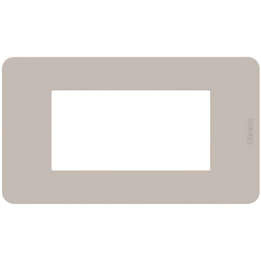 Placca 4 Moduli Tecnopolimero Sabbia | BTicino MatixGO | JA4804TS