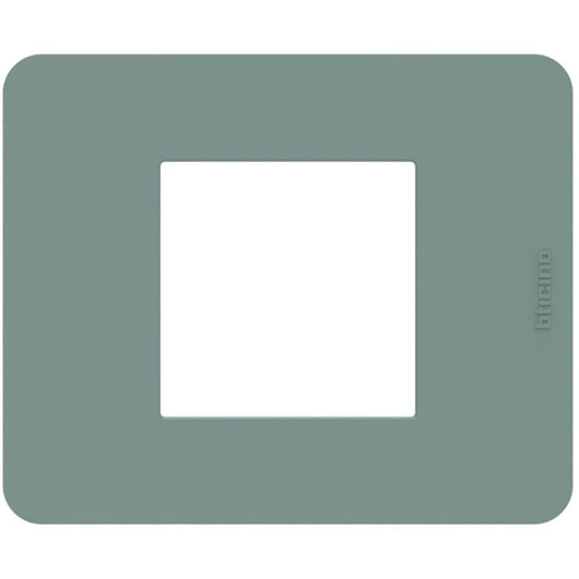 Placca 2 Moduli Tecnopolimero Agave | BTicino MatixGO | JA4802TA
