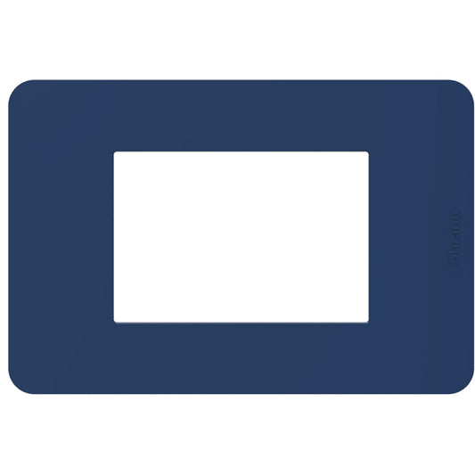 Placca 3 Moduli Tecnopolimero Blue | BTicino MatixGO | JA4803TB
