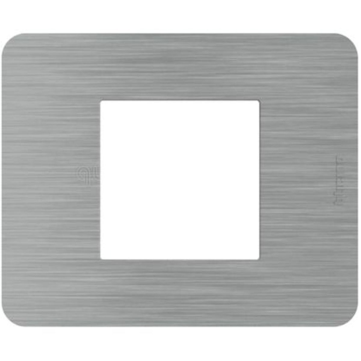 MATIX GO Placă din tecnopolimer, culoare aluminiu periat, 2 module JA4802EA