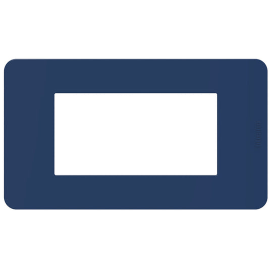 Placca 4 Moduli Tecnopolimero Blue | BTicino MatixGO | JA4804TB