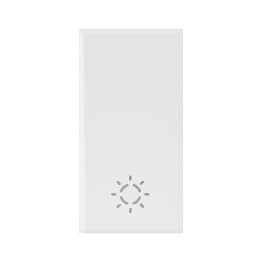 TASTO SIMBOLO LAMPADA WHITEK S44, COLORE BIANCO - FINITURA OPACA - 1 MOD. 446TLP