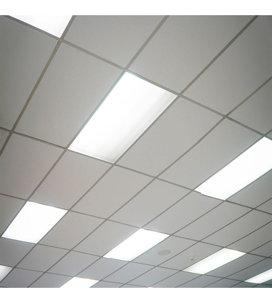 Panel LED 40W prostokątny z aluminiową ramą i białym akrylowym dyfuzorem, system wpuszczany PANEL-BK