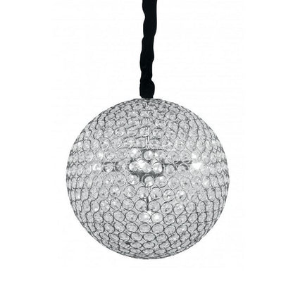 Sospensione in cristalli K9 metallo cromo D.35cm 5XG9 PLANET