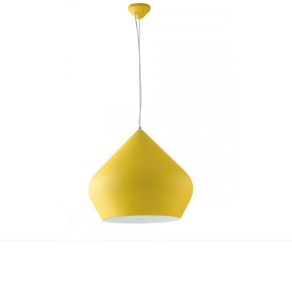 Sospensione THOLOS – Metallo Giallo con Interno Bianco | D.52cm | 1xE27 | Luce Ambiente Design