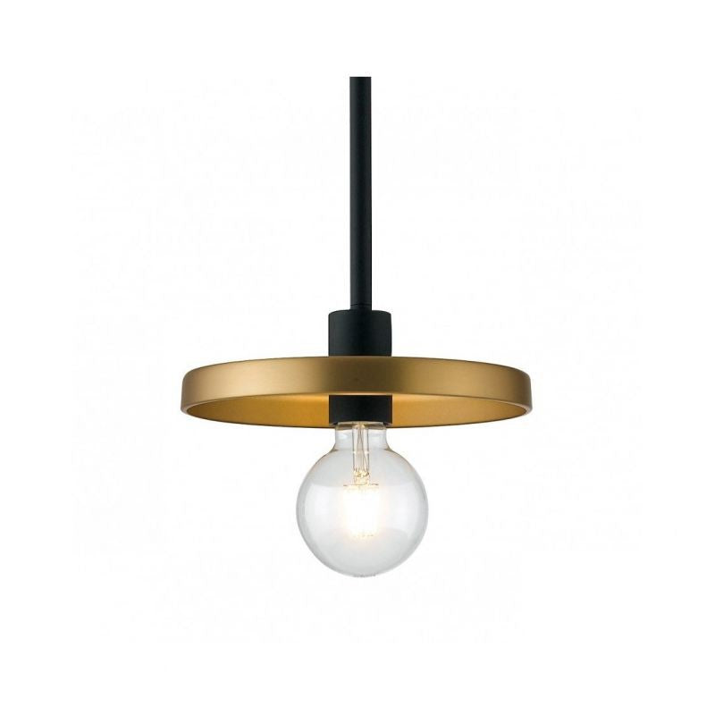 Sospensione in metallo oro-nero circolare 1XE27 non incl. TWIGA