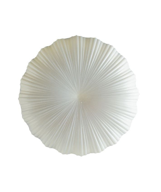 Plafoniera LED – Acrilico Tondeggiante con Effetto Polvere di Stelle e Incisioni a Drappeggio | CCT | WiFi | Alexa & Google Home | D.80 cm | 66W – 6540 lm
