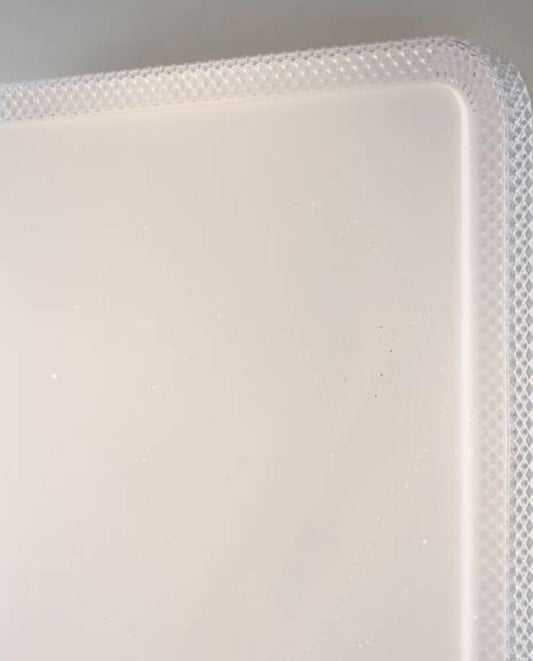 Plafonieră LED WIFI pătrată din acrilic cu efect de cer înstelat, ramă diamantată CCT 40W 3900LM PIXEL