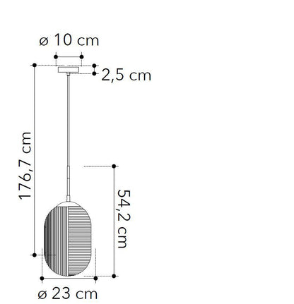 Sospensione metallo diff. in vetro lavorato bianco 1XE27 non incl. GREENWICH-C-S1 BCO