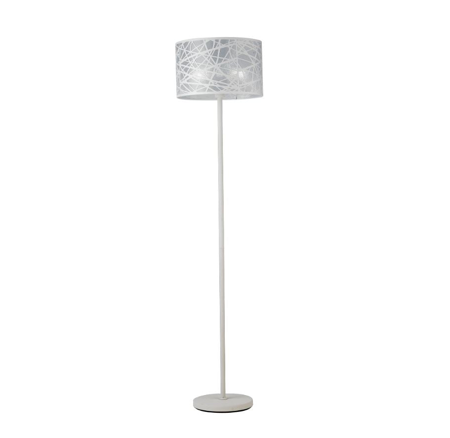Piantana in acciaio bianco con decori laser 1XE27 non incl. BATIK